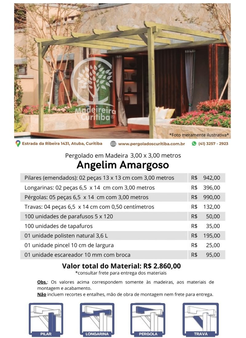 Modelo 21 Pegolado Angelim Amargoso 3,00 x 3,00 metros 2 colunas....pdf