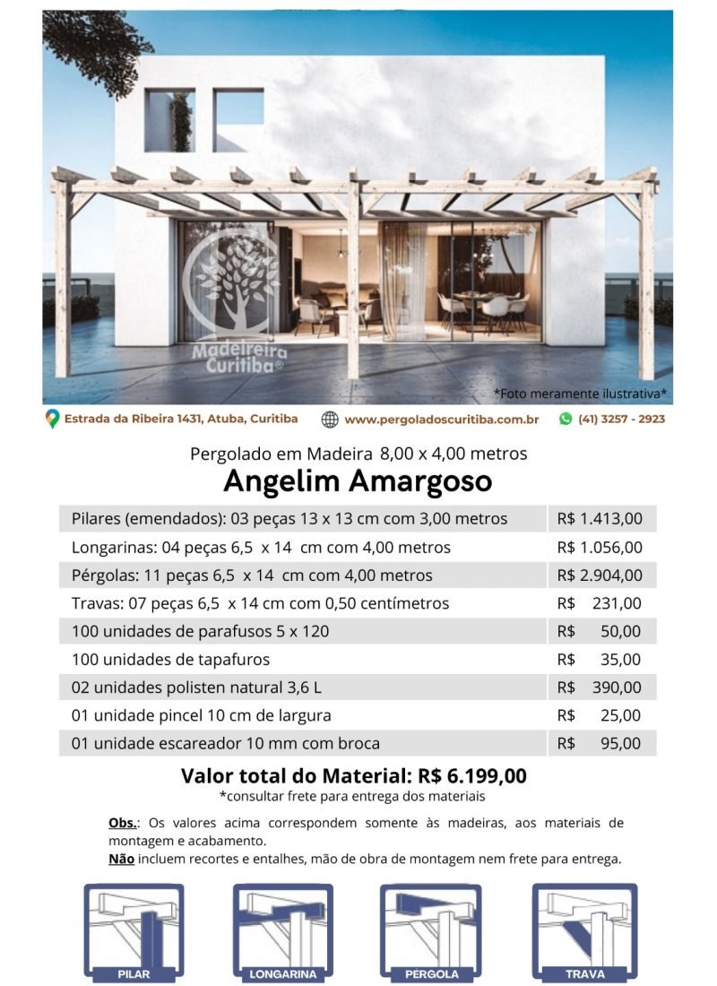 Modelo 28 Pegolado Angelim Amargoso 8,00 x 4,00 metros 3 colunas 15x15....pdf